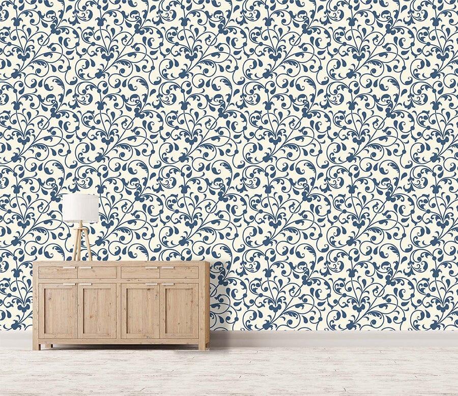 3D Blue Leaves 349 Wallpaper AJ Wallpaper 2 