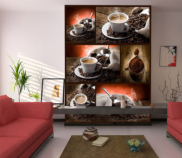 3D Coffee Beans 1100 Wall Murals