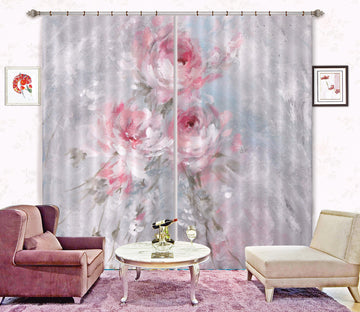 3D Rose Pink 3081 Debi Coules Curtain Curtains Drapes