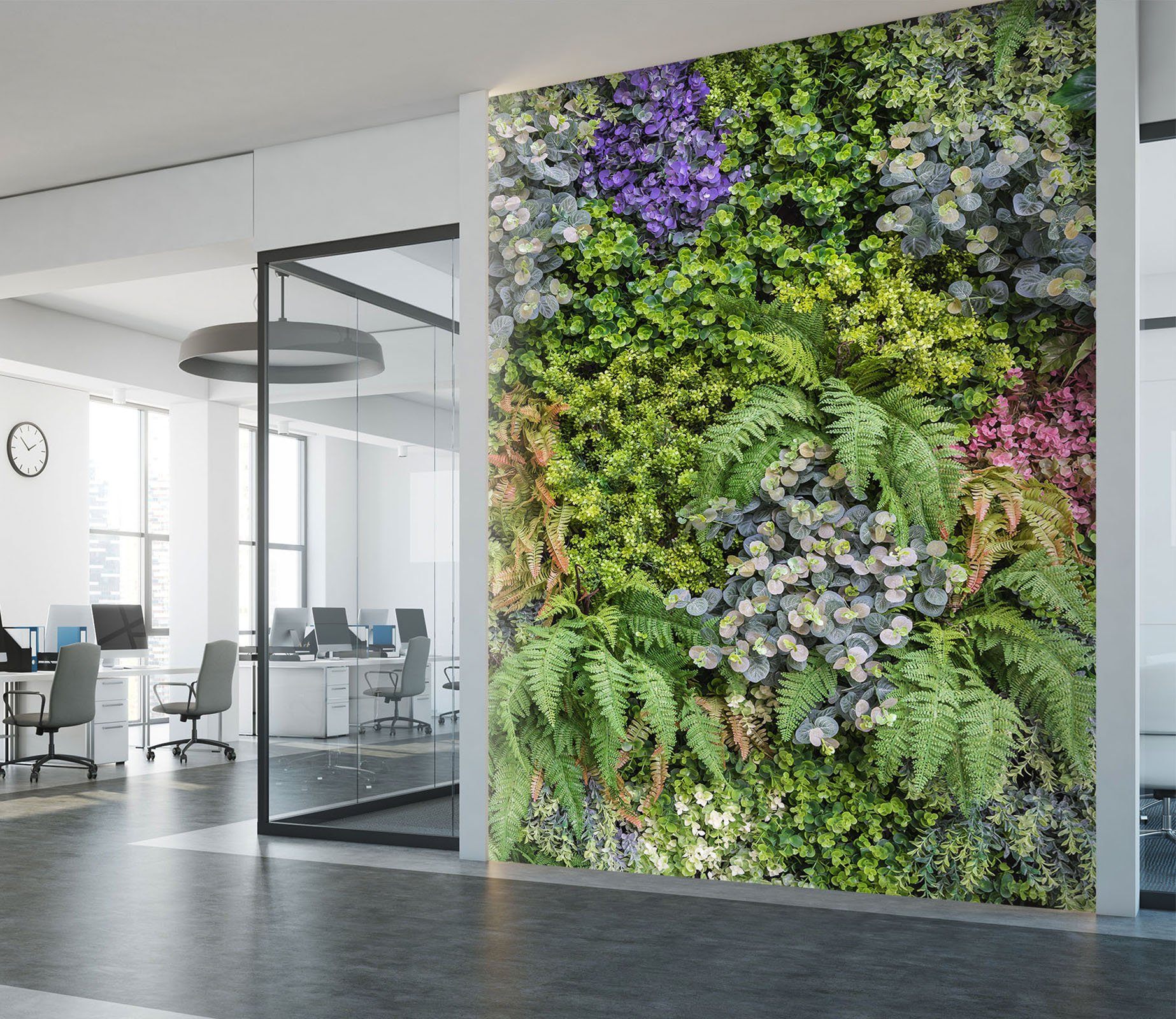 3D Green Vegetation Wall 1530 Wallpaper AJ Wallpaper 2 