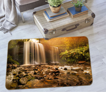 3D Waterfall Stone 65071 Non Slip Rug Mat
