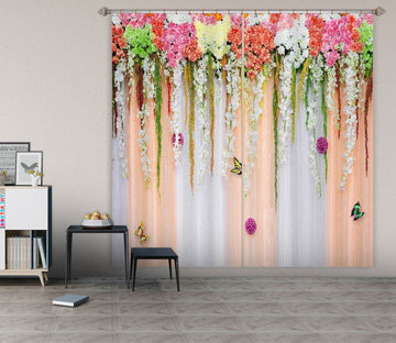 3D Flower Wall 844 Curtains Drapes Wallpaper AJ Wallpaper 