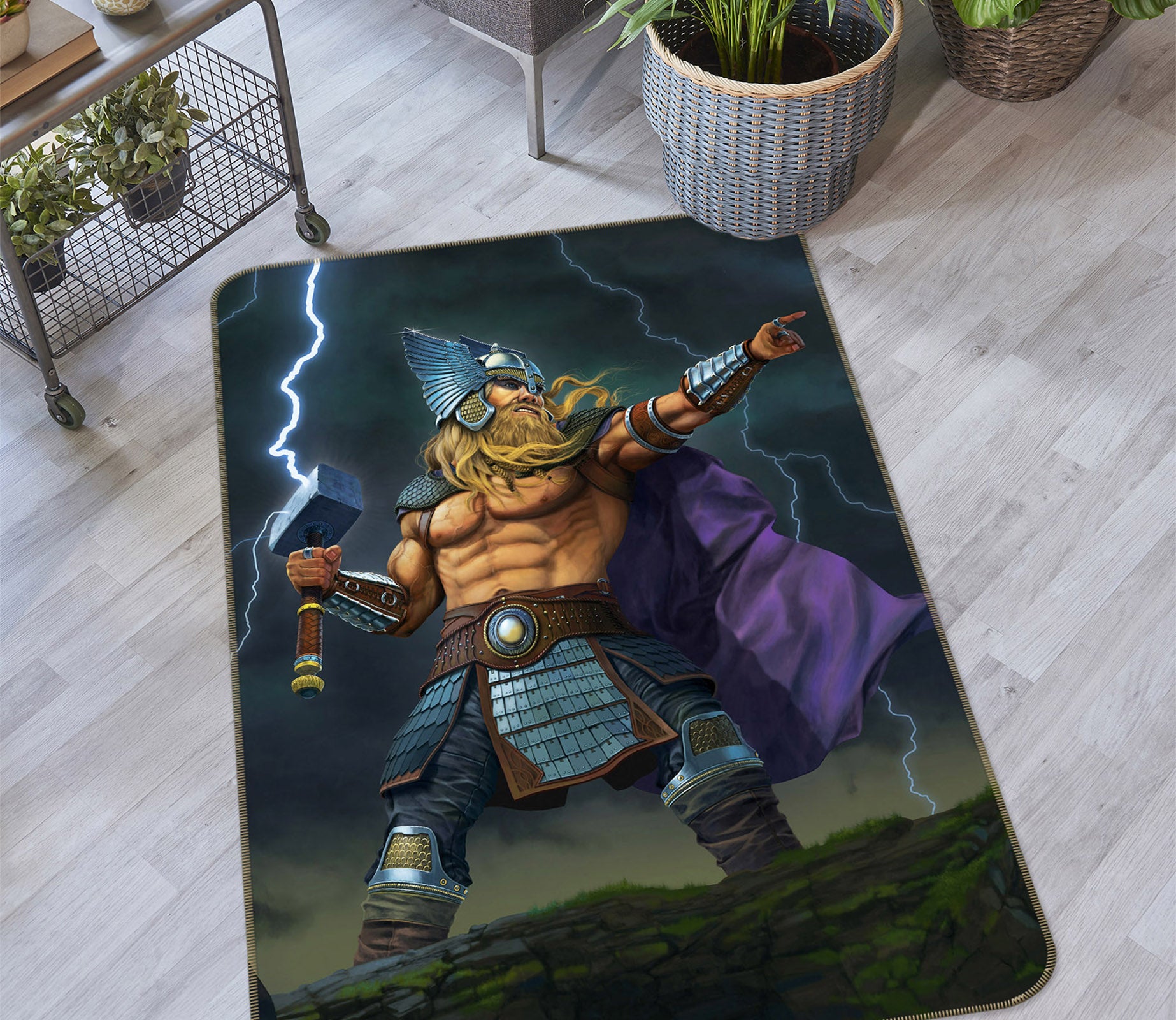 3D Thor 84262 Vincent Hie Rug Non Slip Rug Mat