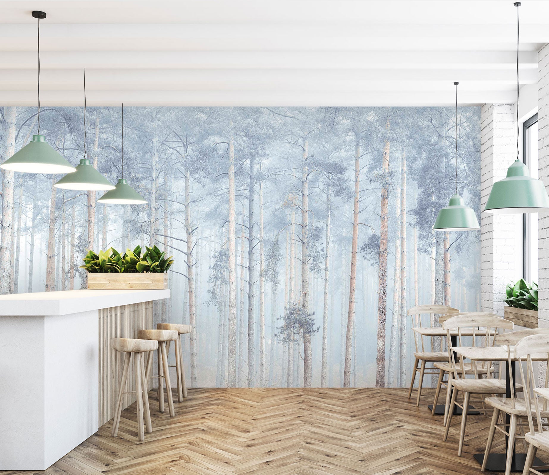 3D Tree Leaves 6293 Assaf Frank Wall Mural Wall Murals