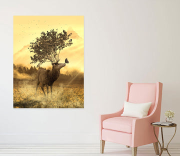 3D Grass Sunset Sheep 139 Animal Wall Stickers Wallpaper AJ Wallpaper 2 