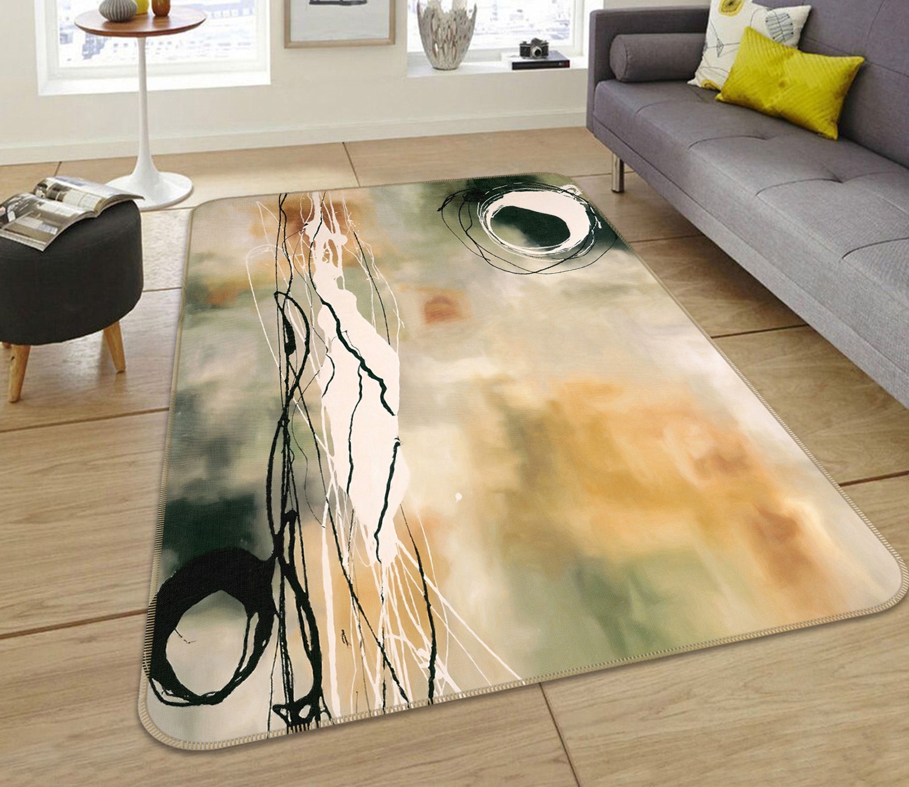 3D Pattern 65045 Non Slip Rug Mat