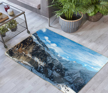 3D Snow Mountain 77008 Non Slip Rug Mat