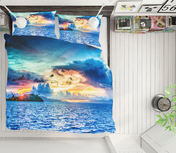 3D Clouds Sea 16064 Bed Pillowcases Quilt