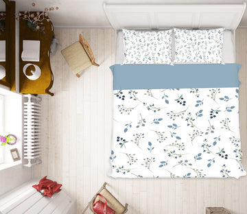 3D Blueberry Flower 192 Uta Naumann Bedding Bed Pillowcases Quilt Quiet Covers AJ Creativity Home 