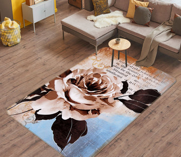 3D Flowers 33184 Non Slip Rug Mat