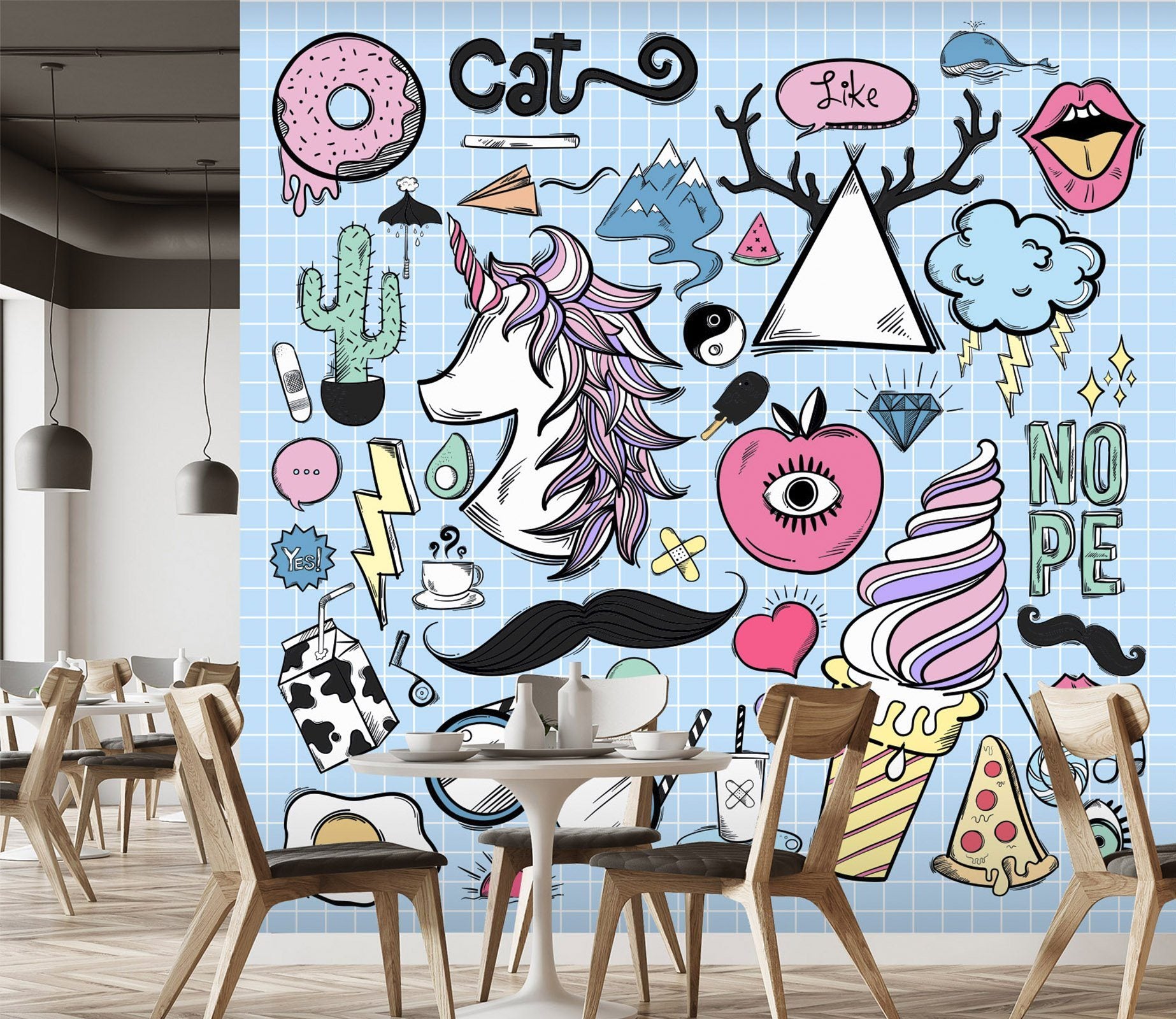 3D Unicorn Ice Cream 276 Wallpaper AJ Wallpaper 2 