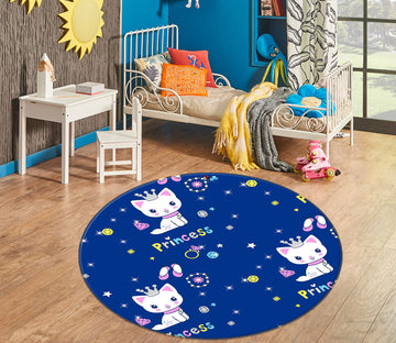 3D Cat 75060 Round Non Slip Rug Mat