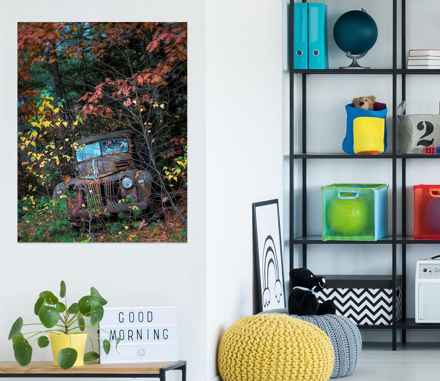 3D Jungle Junk Car 85194 Jerry LoFaro Wall Sticker