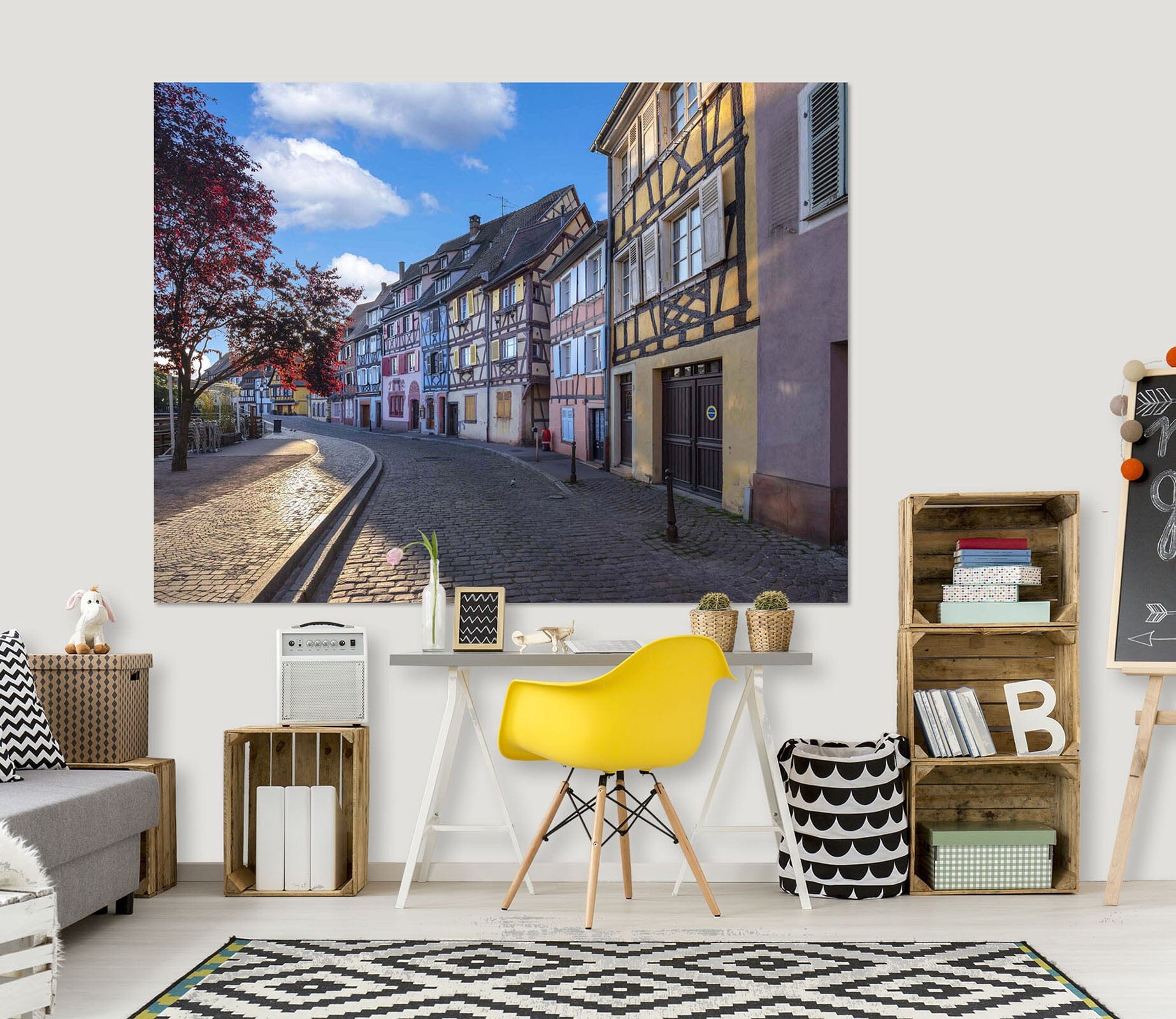 3D Clean Street 120 Marco Carmassi Wall Sticker Wallpaper AJ Wallpaper 2 