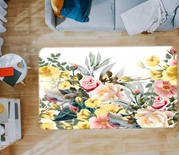 3D Flower Bush 37072 Non Slip Rug Mat
