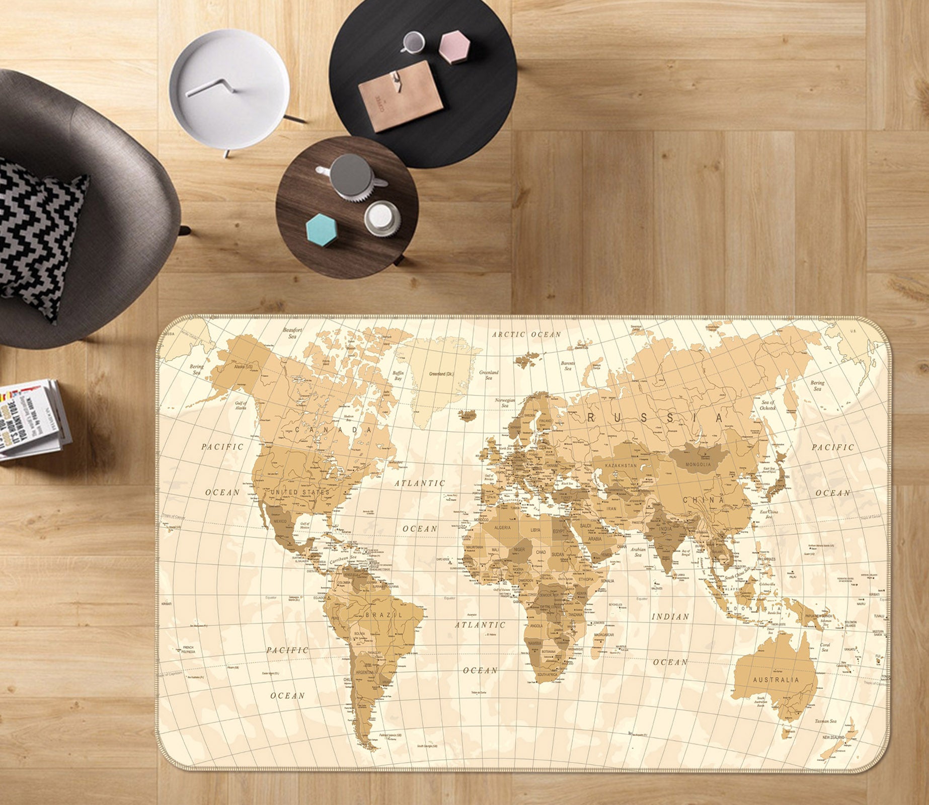 3D Map 34154 Non Slip Rug Mat