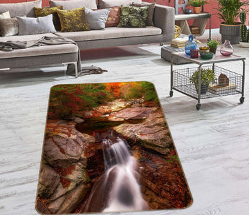 3D Stone Waterfall 27091 Non Slip Rug Mat