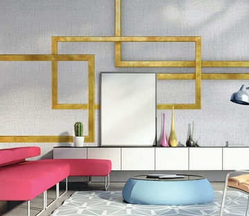 3D Golden Lines WG157 Wall Murals Wallpaper AJ Wallpaper 2 