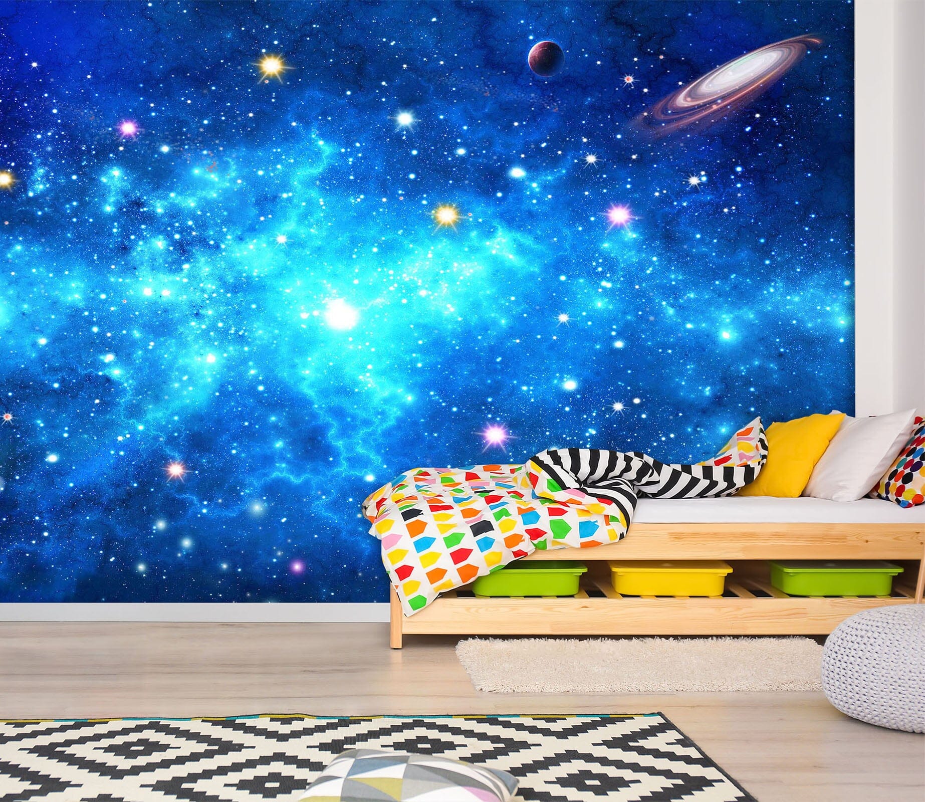 3D Blue Starry Sky 1605 Wall Murals Wallpaper AJ Wallpaper 2 