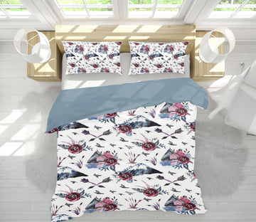 3D Red Flowers 18185 Uta Naumann Bedding Bed Pillowcases Quilt