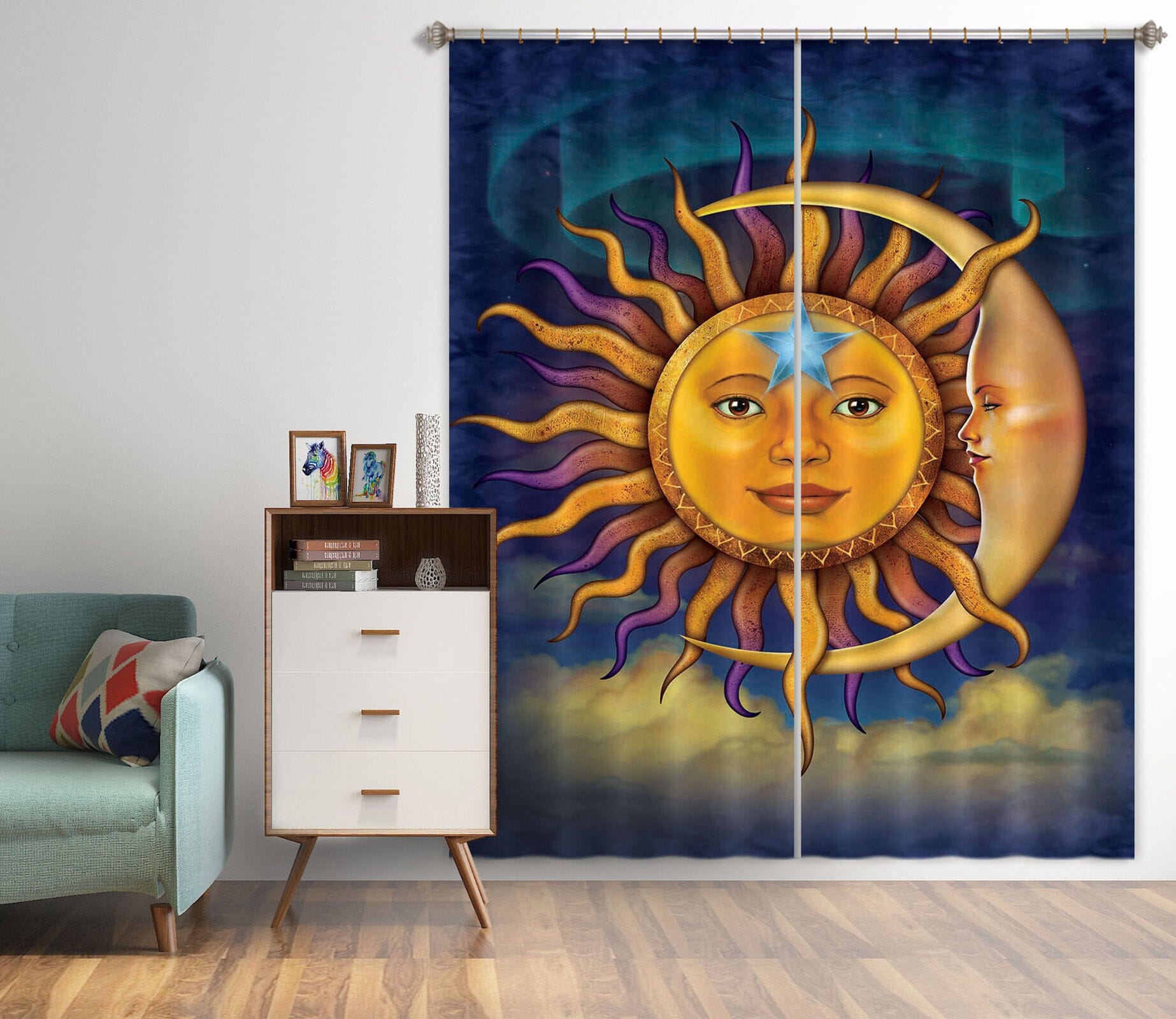 3D Sun God Religion 033 Vincent Hie Curtain Curtains Drapes Curtains AJ Creativity Home 