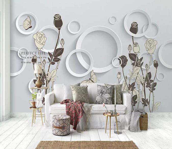 3D Circular Pattern 512 Wall Murals Wallpaper AJ Wallpaper 2 