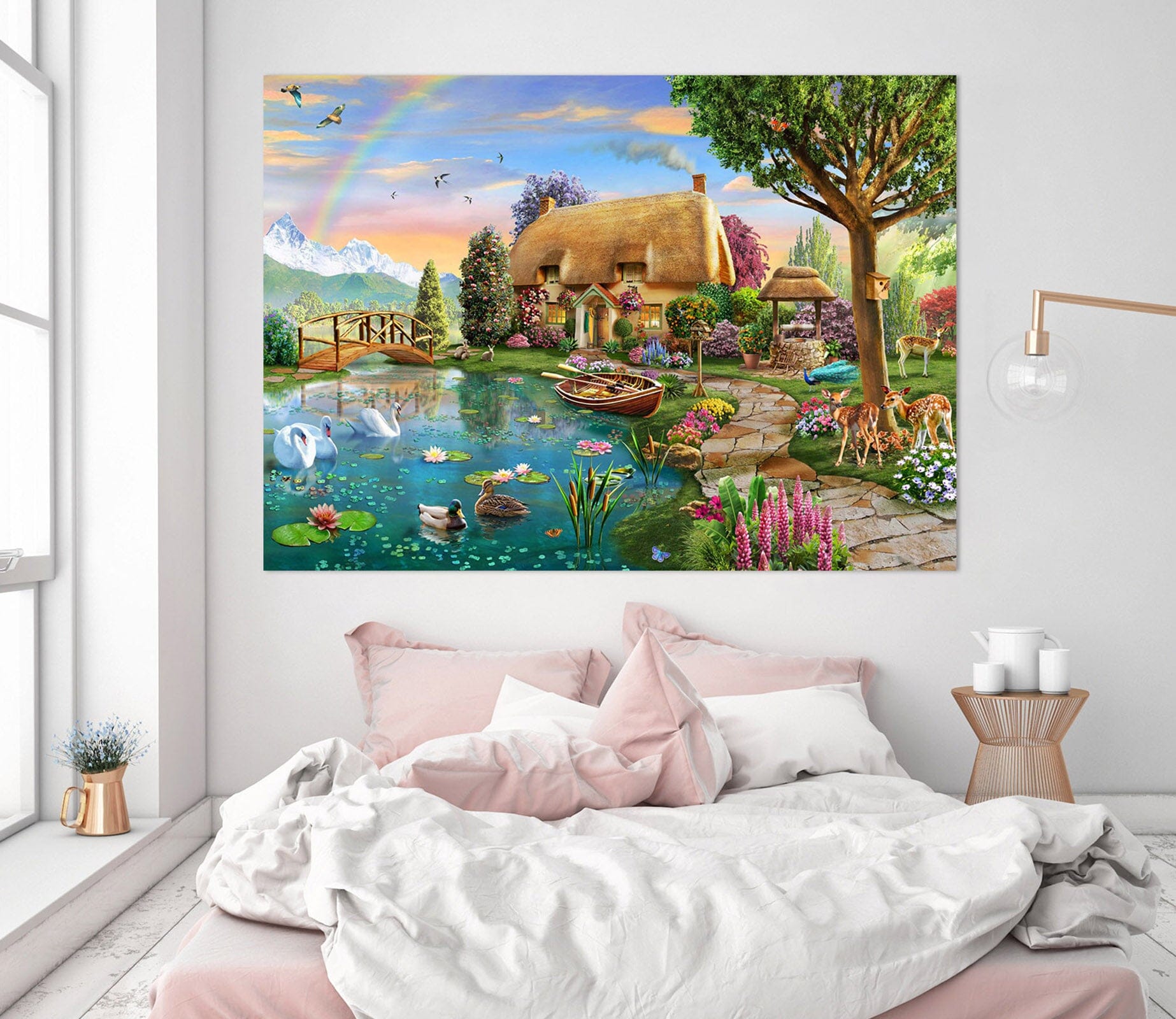3D Spring Pond 018 Adrian Chesterman Wall Sticker Wallpaper AJ Wallpaper 2 