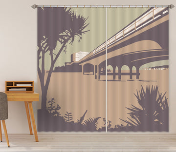 3D Bournemouth Pier Beaches 104 Steve Read Curtain Curtains Drapes Curtains AJ Creativity Home 