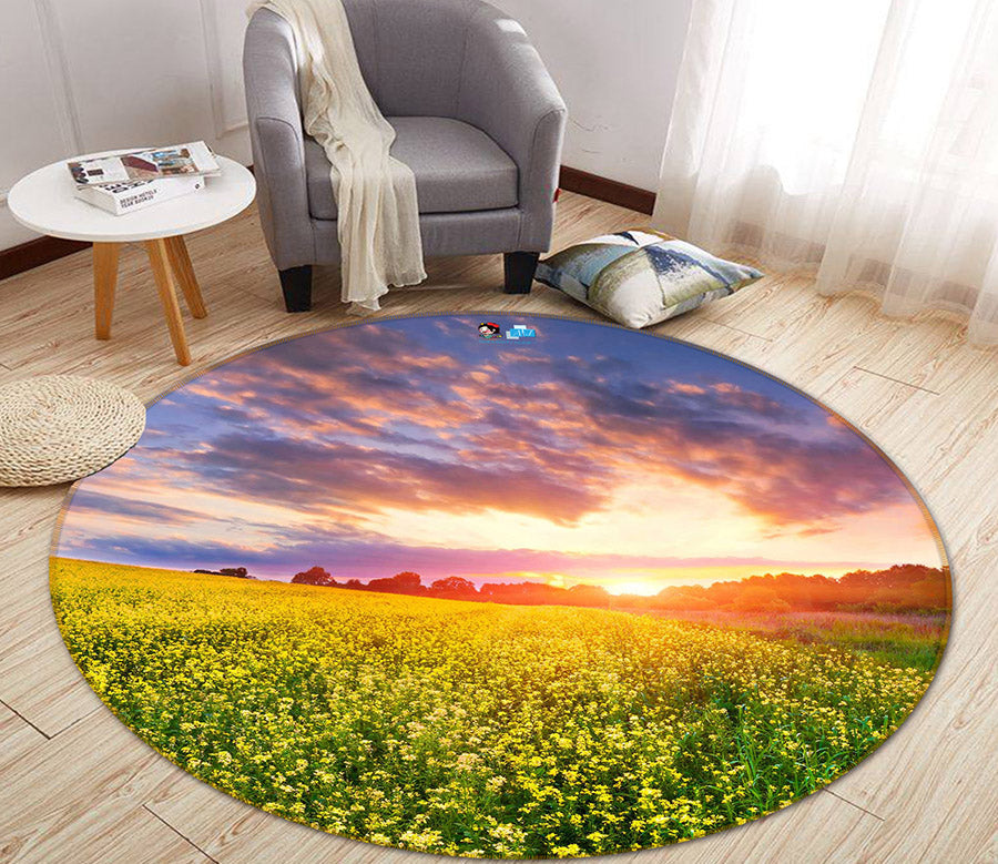 3D Grass 66205 Round Non Slip Rug Mat