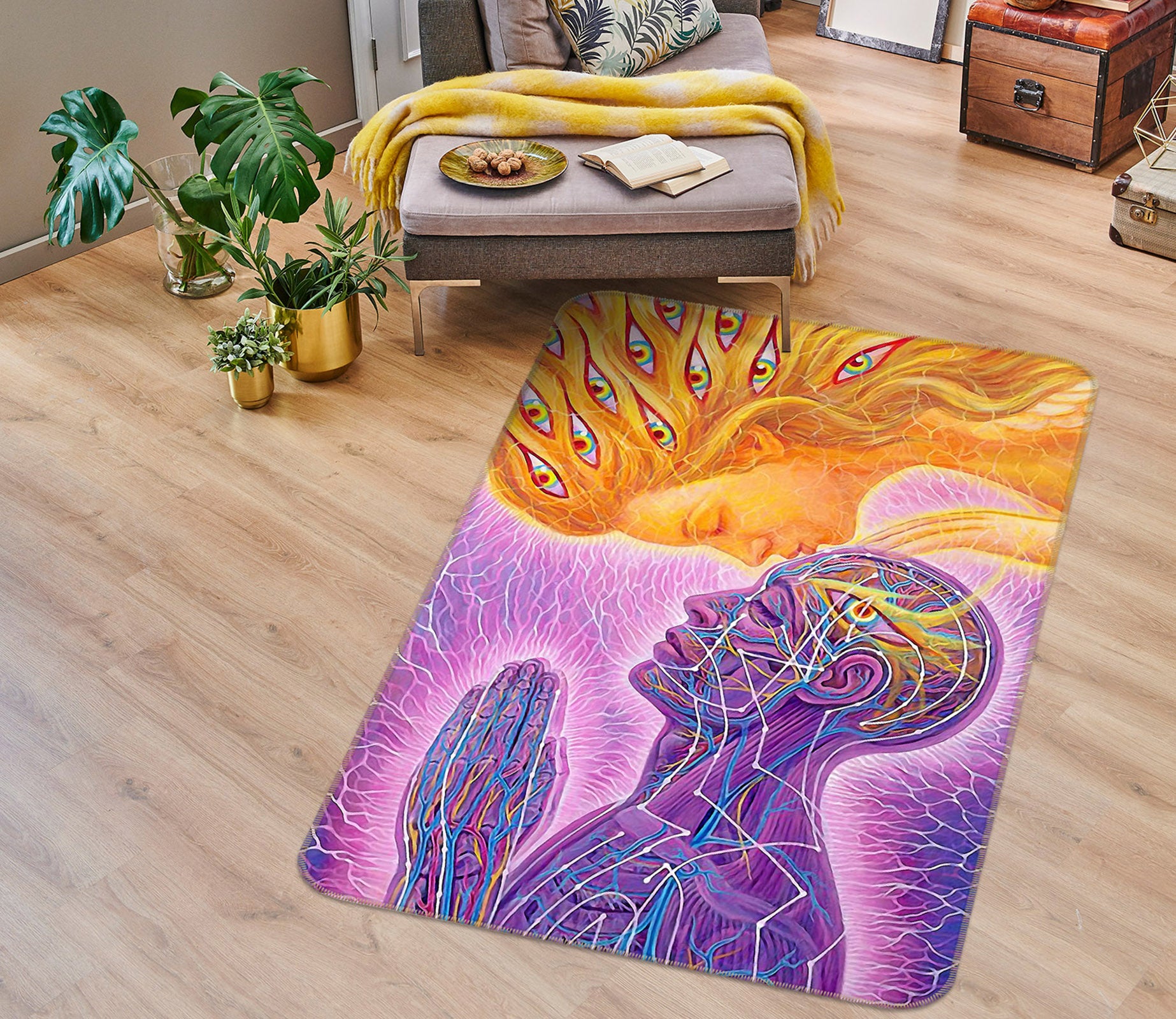 3D Portrait 65067 Non Slip Rug Mat