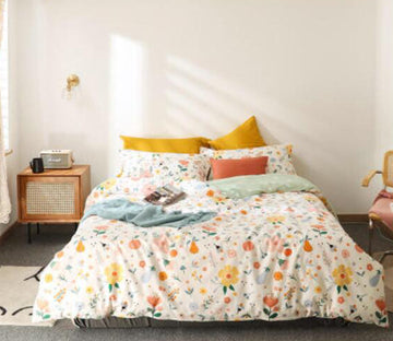 3D Floral 50035 Bed Pillowcases Quilt