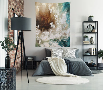 3D Yellow White 3477 Skromova Marina Tapestry Hanging Cloth Hang