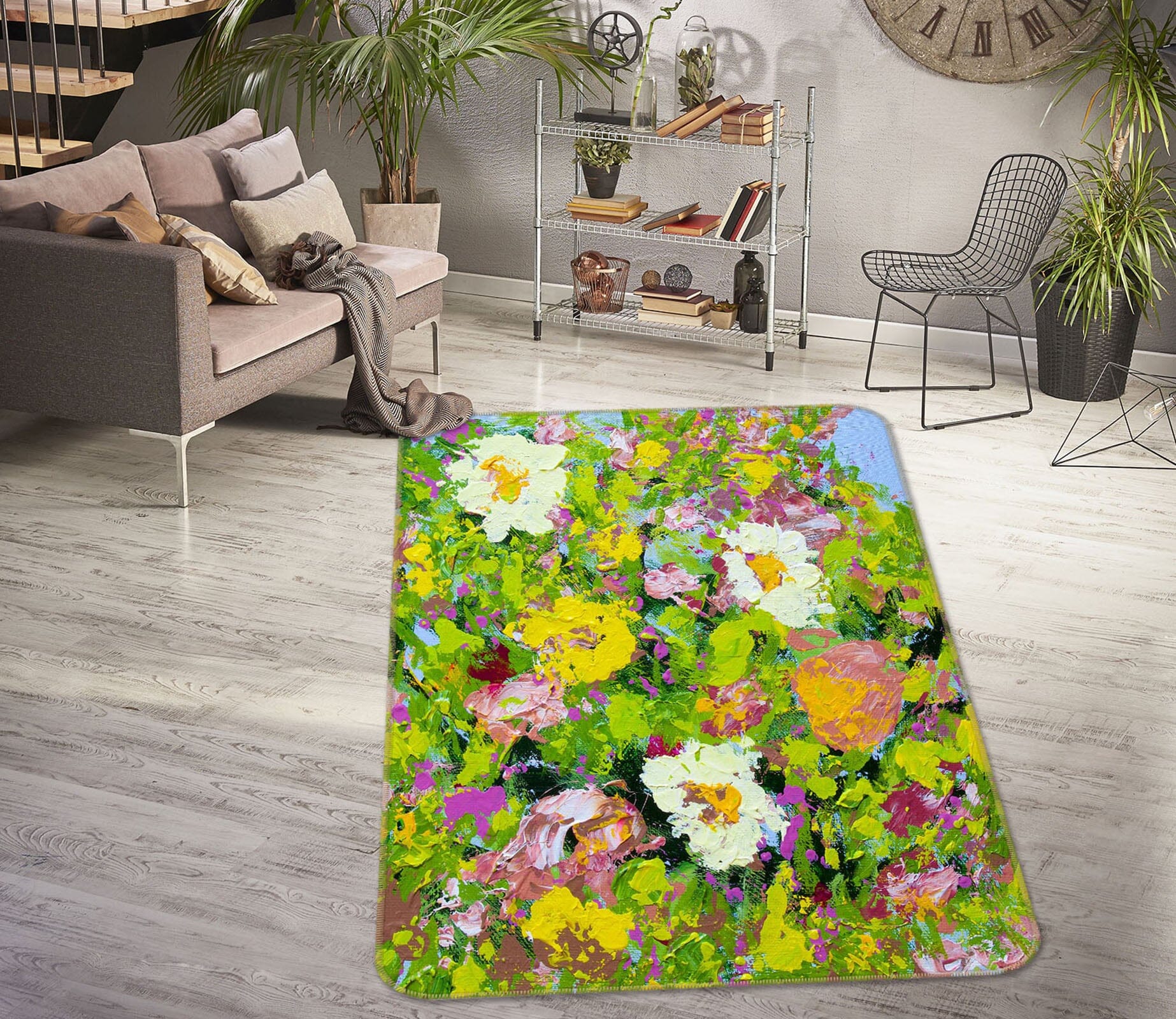 3D Beautiful Garden 3016 Allan P. Friedlander Rug Non Slip Rug Mat Mat AJ Creativity Home 