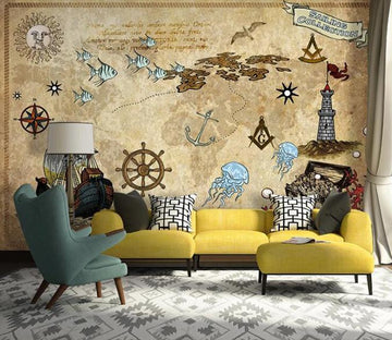 3D Underwater World 1256 Wall Murals Wallpaper AJ Wallpaper 2 