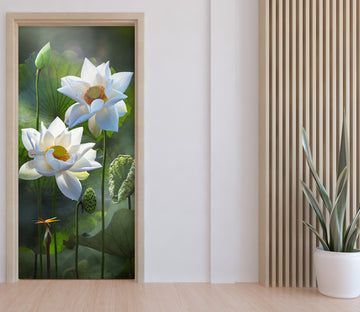 3D Lotus 25201 Door Mural