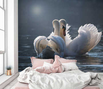 3D Swan Lake 234 Wallpaper AJ Wallpaper 