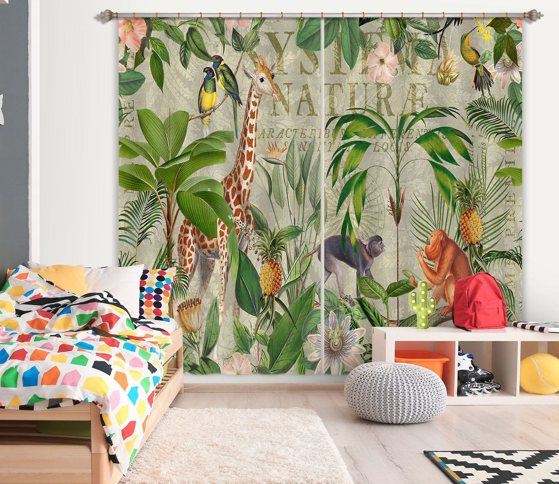 3D Animal Home 080 Andrea haase Curtain Curtains Drapes Curtains AJ Creativity Home 