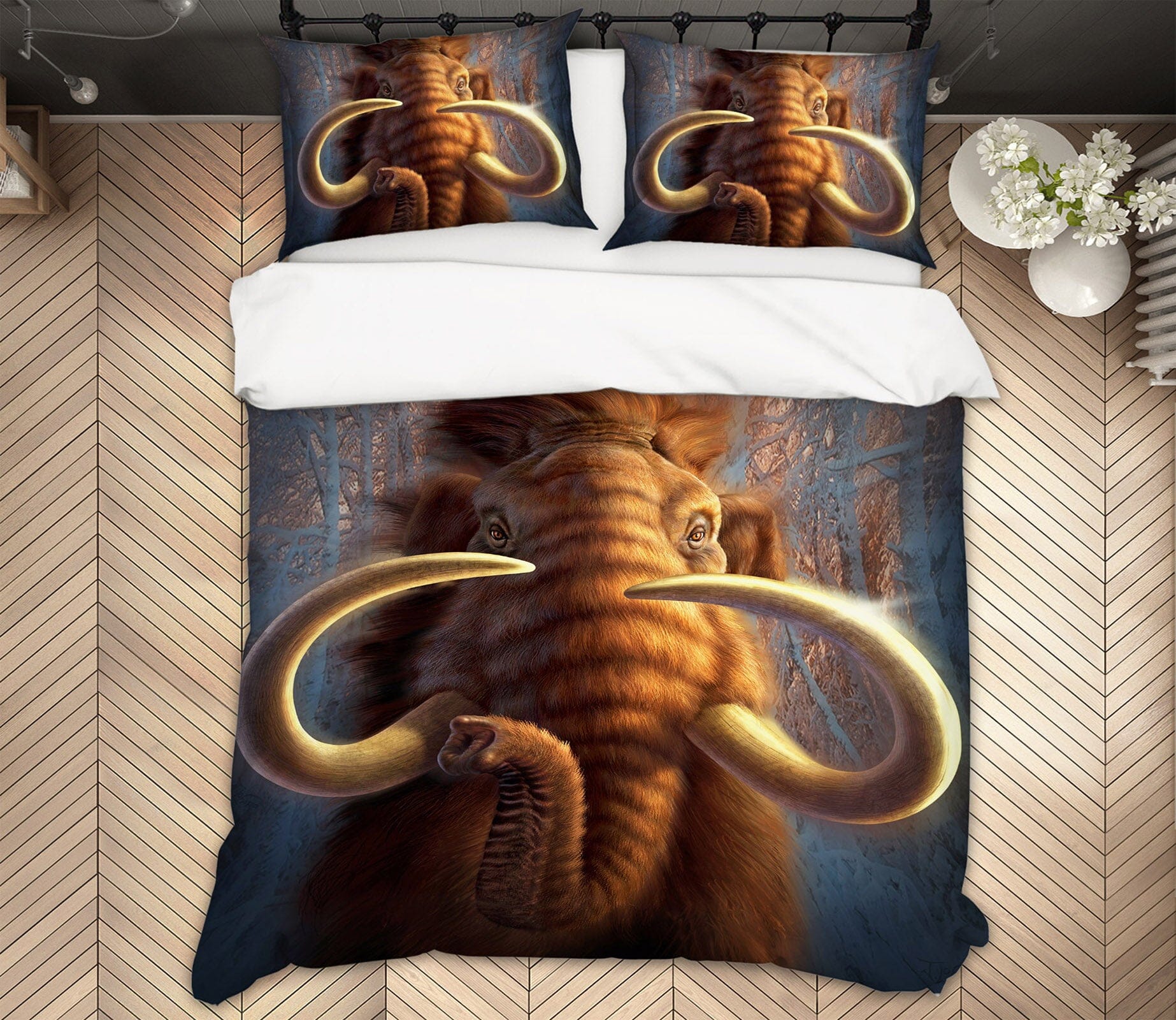 3D Mammoth 2127 Jerry LoFaro bedding Bed Pillowcases Quilt Quiet Covers AJ Creativity Home 