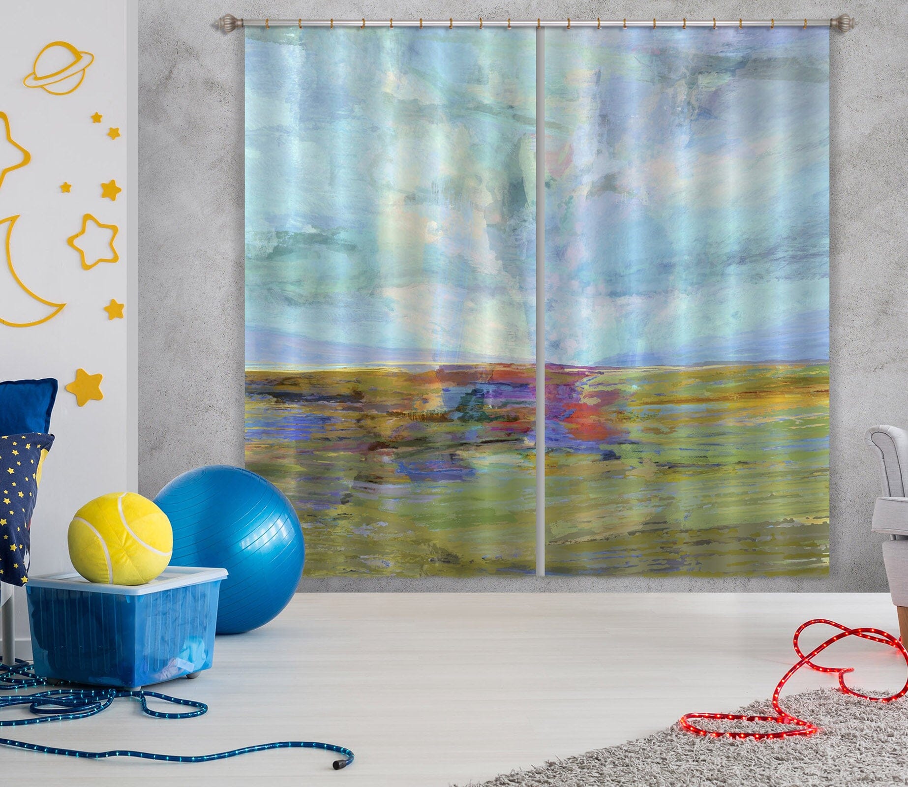3D Green Grassland 057 Michael Tienhaara Curtain Curtains Drapes Curtains AJ Creativity Home 