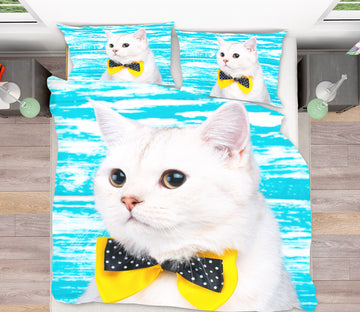 3D Cat 15041 Bed Pillowcases Quilt