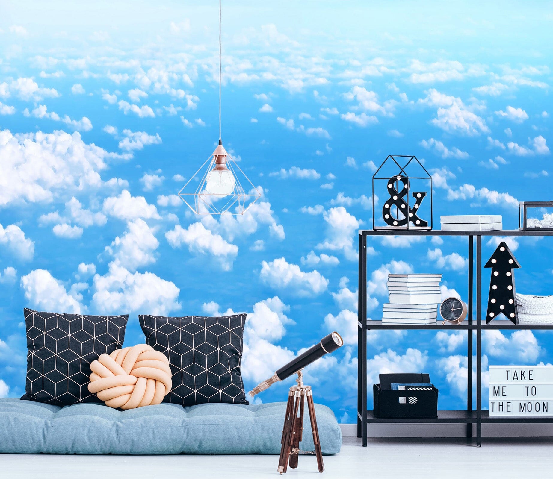3D Blue Sky 2070 Wall Murals Wallpaper AJ Wallpaper 2 