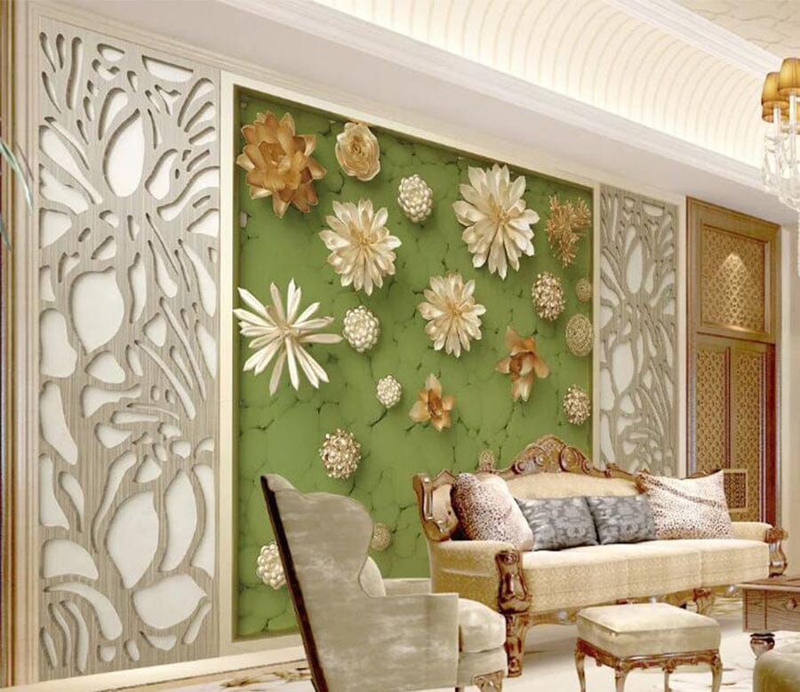 3D Lotus Pond WC188 Wall Murals Wallpaper AJ Wallpaper 2 