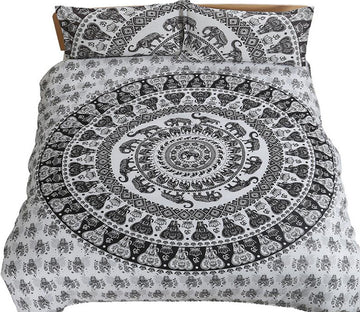 3D Black Circle Totem 1029 Bed Pillowcases Quilt