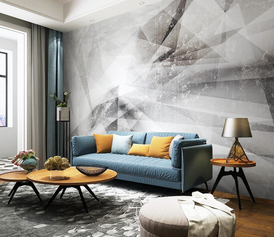 3D Grey Minimalism WG046 Wall Murals Wallpaper AJ Wallpaper 2 