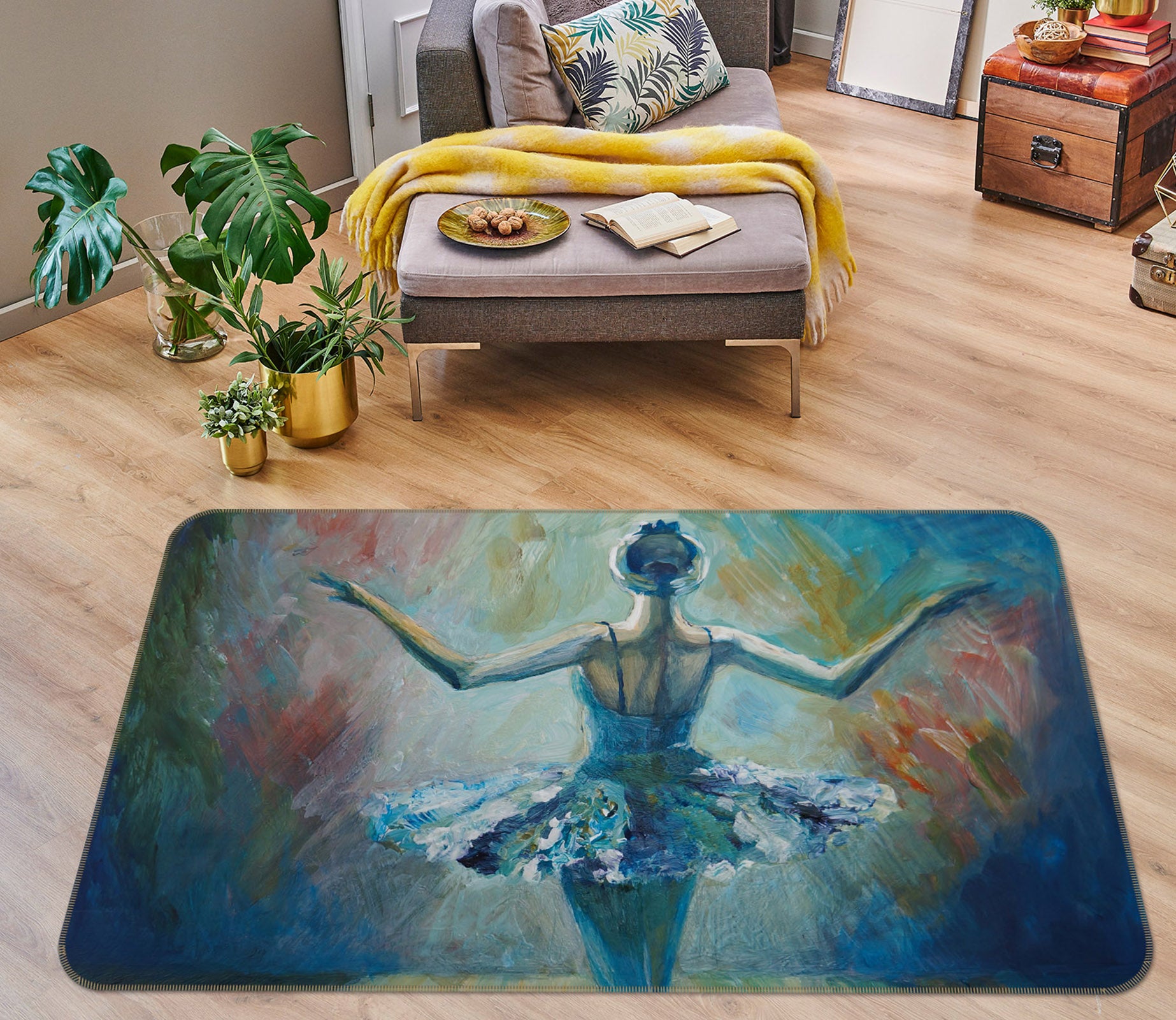 3D Ballet 36078 Non Slip Rug Mat