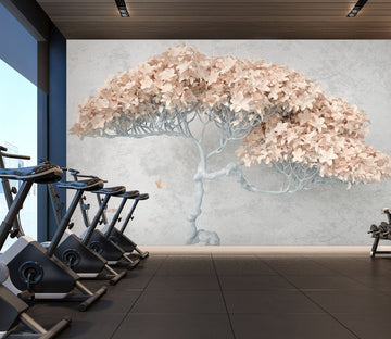 3D Tree with leaves 13 Wall Murals Wallpaper AJ Wallpaper 
