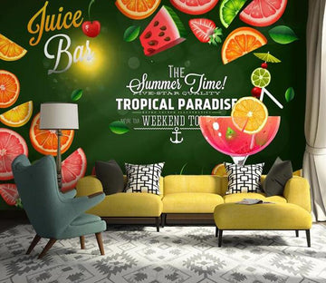 3D Strawberry Orange 1361 Food Wall Murals Wallpaper AJ Wallpaper 2 