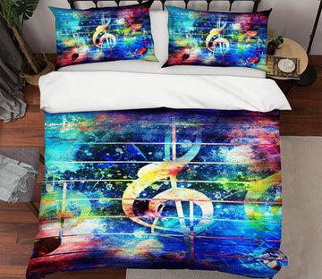 3D Musical Note 15055 Bed Pillowcases Quilt