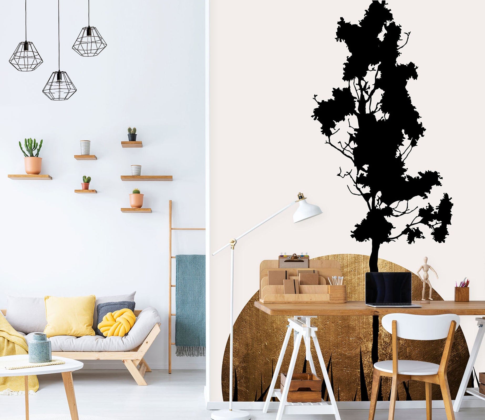 3D Moon Tree 1512 Boris Draschoff Wall Mural Wall Murals Wallpaper AJ Wallpaper 2 