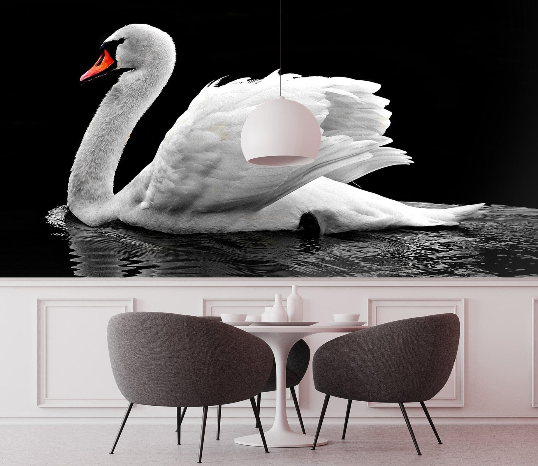 3D White Swan 268 Wall Murals Wallpaper AJ Wallpaper 2 